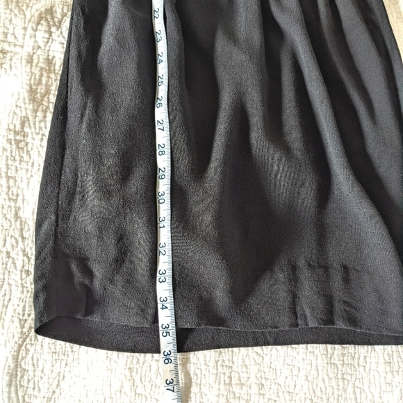 KATE Spade LBD Black Crepe Flutter Sleeve Midi Dress 0 - Picture 13 of 16